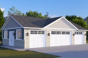 Exterior - Front Elevation 4 for Traditional House Plan #1060-242, 0 bath