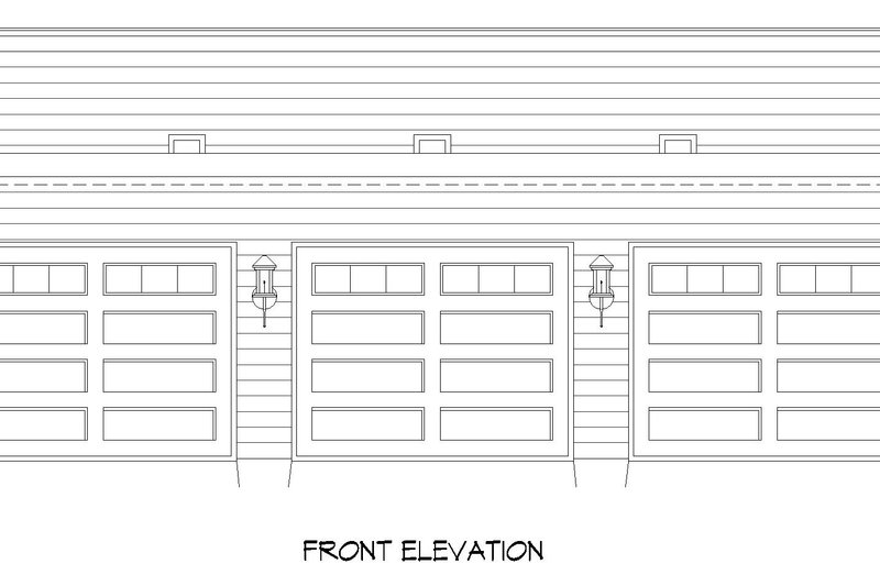 Dream House Plan - Exterior - Front Elevation 3 for Modern House Plan #932-876, 0 bath