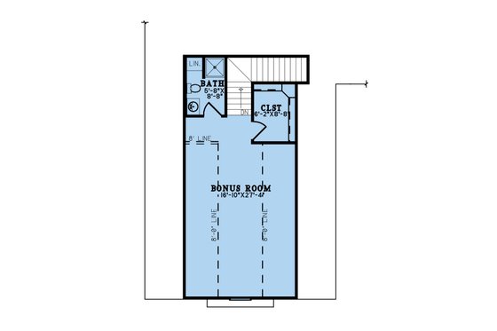 Floor Plan - Upper Floor for Traditional House Plan #923-266 - 3 bed, 2 bath