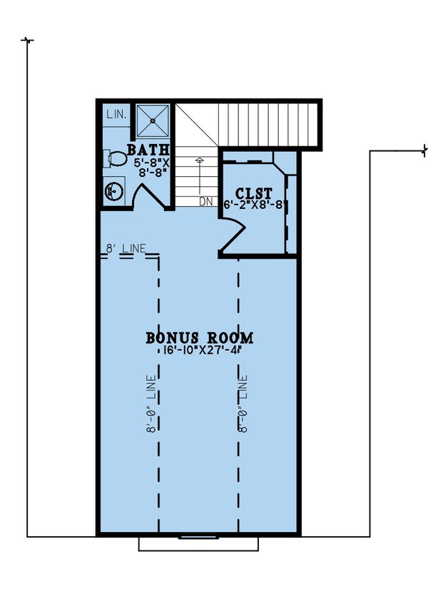 Traditional Floor Plan - Upper Floor Plan #923-266