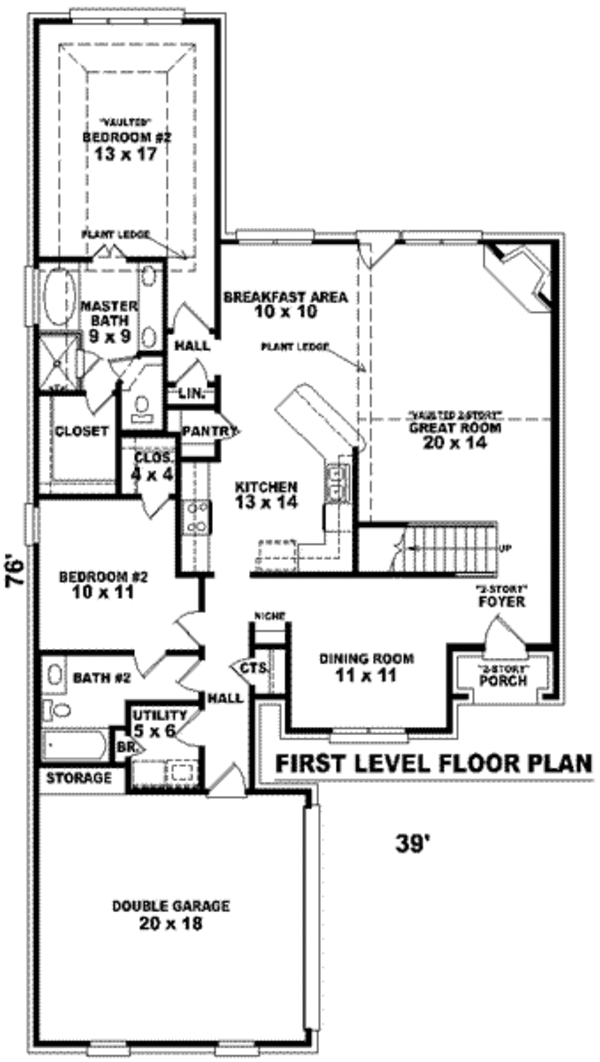 European Floor Plan - Main Floor Plan #81-836