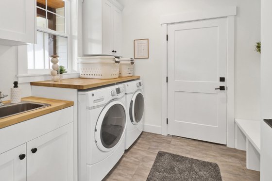 Interior - Laundry for Farmhouse House Plan #1070-16 - 3 bed, 2.5 bath