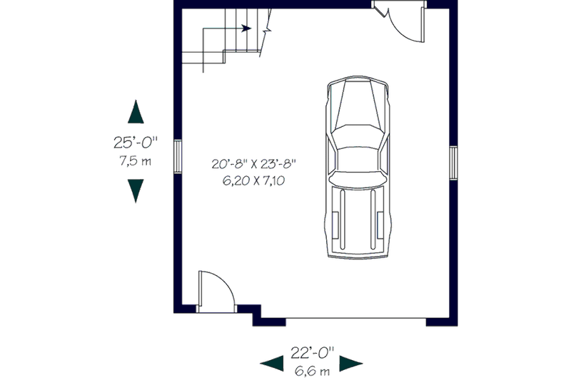 Architectural House Design - Floor Plan - Main Floor for Country House Plan #23-2276, 0 bath