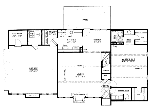 Floor Plan - Main Floor Plan #36-382