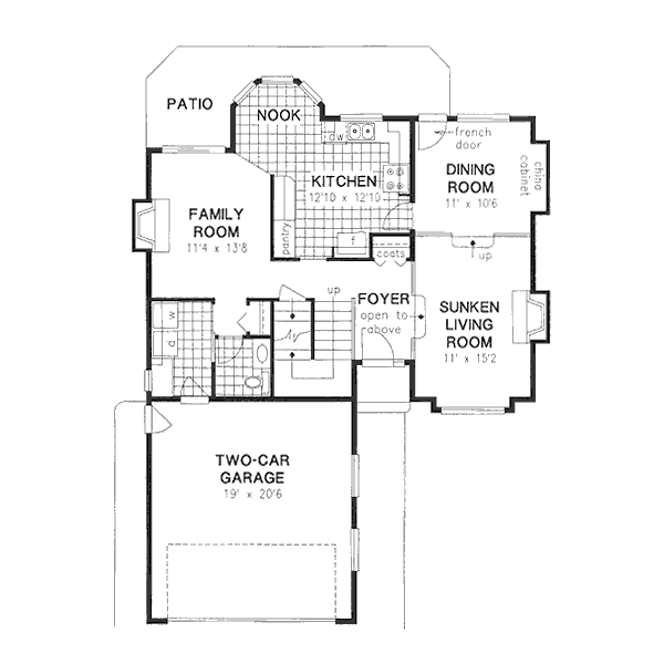 Traditional Floor Plan - Main Floor Plan #18-9102