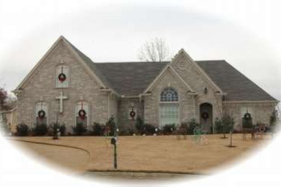 Exterior - Front Elevation for European House Plan #81-891 - 3 bed, 2 bath