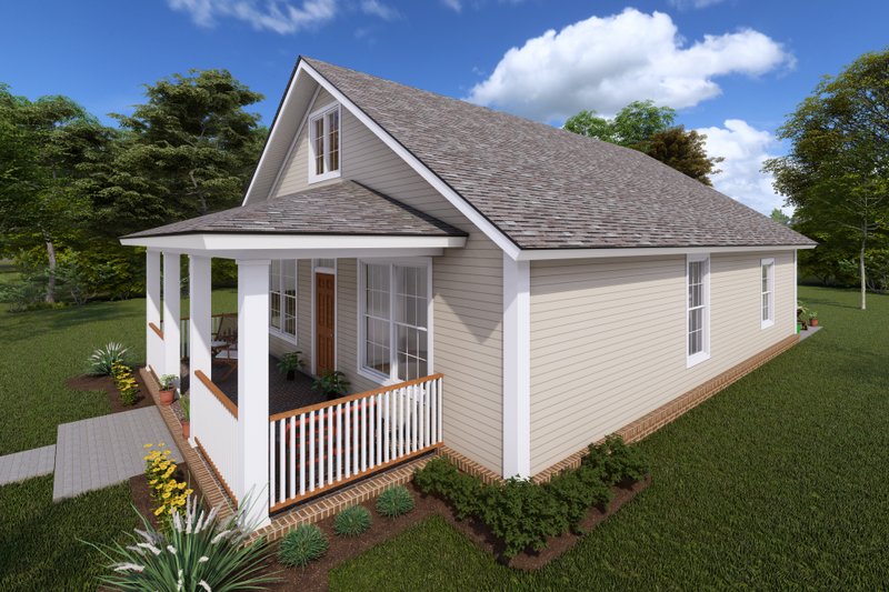 House Blueprint - Exterior - Other Elevation for Craftsman House Plan #513-2094 - 3 bed, 2 bath