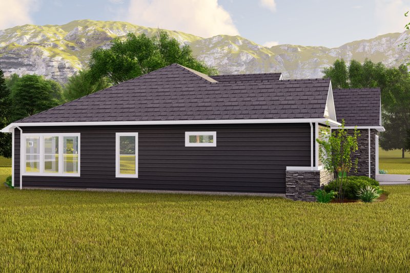 Dream House Plan - Exterior - Other Elevation 1 for Ranch House Plan #1064-182 - 3 bed, 2 bath