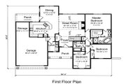 Traditional Style House Plan - 3 Beds 2 Baths 1694 Sq/Ft Plan #46-481 