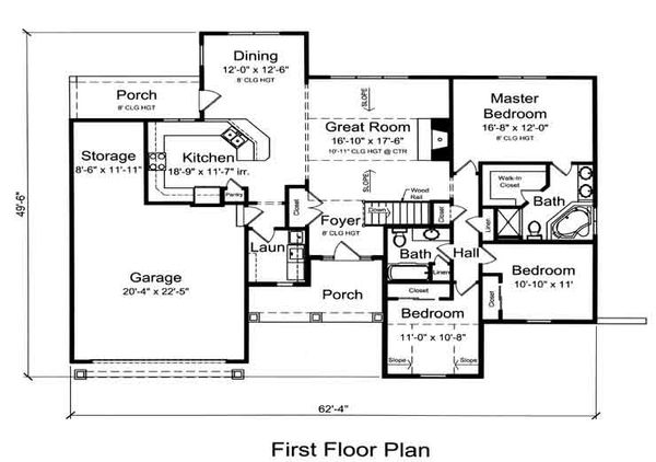 Home Plan - Traditional Floor Plan - Main Floor Plan #46-481