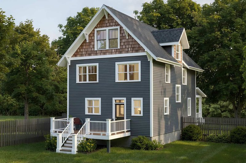 Dream House Plan - Exterior - Front Elevation 4 for Craftsman House Plan #79-305 - 3 bed, 2.5 bath