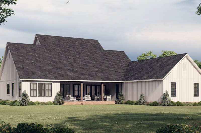 House Plan Design - Exterior - Rear Elevation for Farmhouse House Plan #430-260 - 4 bed, 3.5 bath