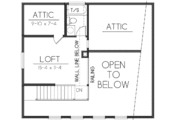 Modern Style House Plan - 2 Beds 2 Baths 1146 Sq/Ft Plan #100-464 