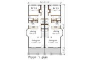 Craftsman Style House Plan - 3 Beds 3 Baths 1567 Sq/Ft Plan #79-249 