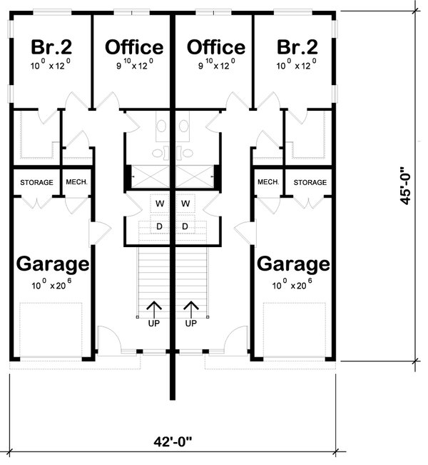 Modern Floor Plan - Main Floor Plan #20-2563