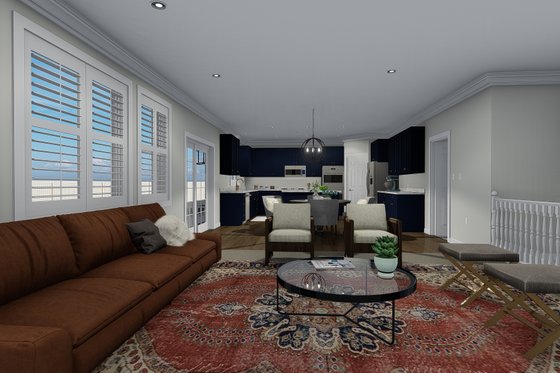 Interior - Family Room 1 for Traditional House Plan #1060-67 - 3 bed, 2 bath