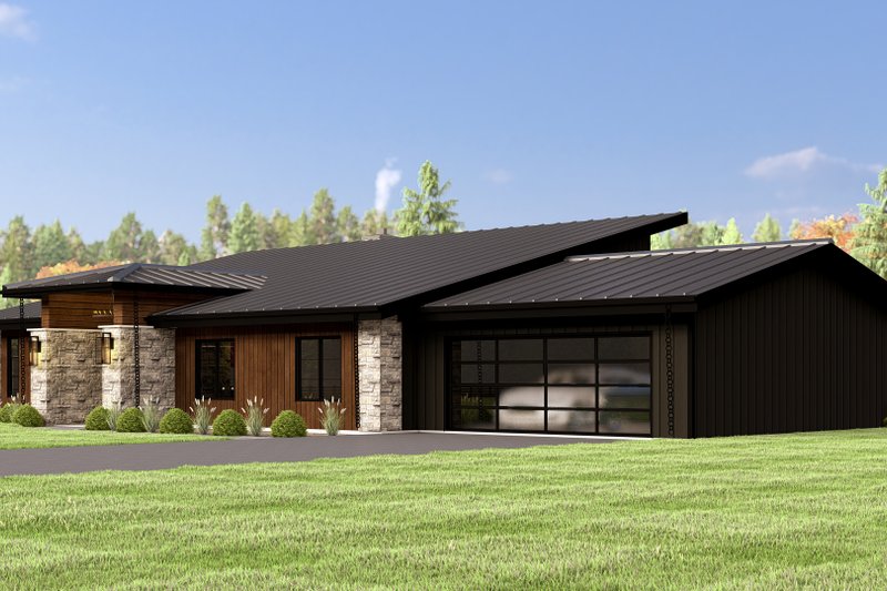House Design - Exterior - Other Elevation for Contemporary House Plan #1064-336 - 3 bed, 2.5 bath