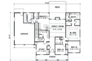 Southern Style House Plan - 3 Beds 2.5 Baths 2943 Sq/Ft Plan #67-678 