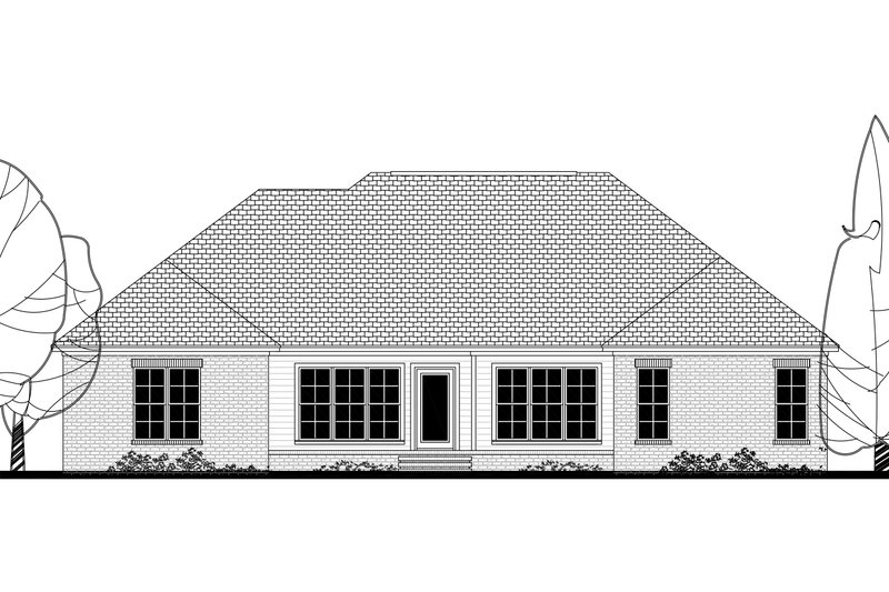 Home Plan - Exterior - Rear Elevation for Traditional House Plan #430-162 - 4 bed, 3 bath