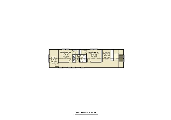 House Blueprint - Farmhouse Floor Plan - Upper Floor Plan #1070-110