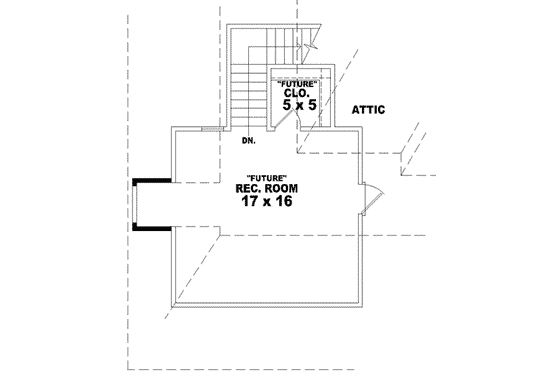 Floor Plan - Other Floor for Traditional House Plan #81-1017 - 3 bed, 2 bath