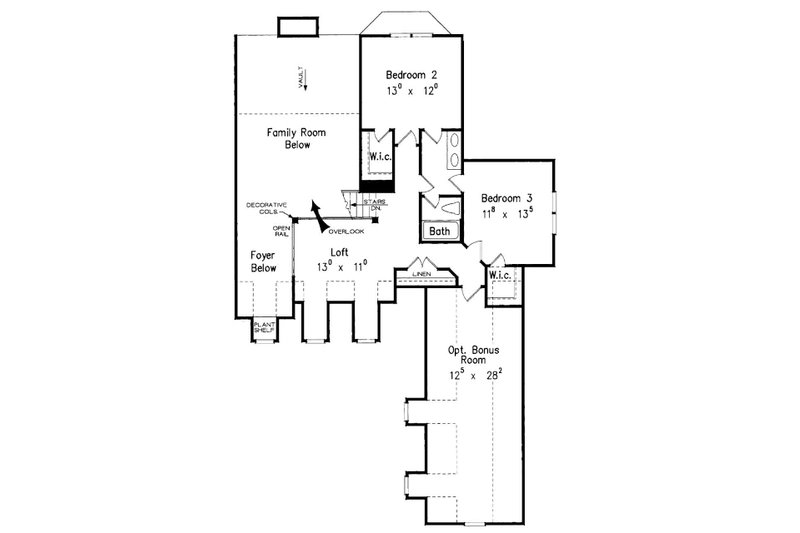 Architectural House Design - Floor Plan - Upper Floor for Country House Plan #927-16 - 4 bed, 3.5 bath