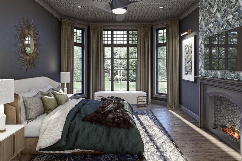 Home Plan - Interior - Master Bedroom 1 for European House Plan #455-588 - 3 bed, 3.5 bath