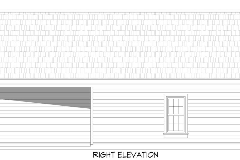 Architectural House Design - Exterior - Other Elevation 1 for Traditional House Plan #932-964, 1.5 bath