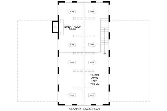 Floor Plan - Upper Floor 1 for Barndominium House Plan #932-1132 - 3 bed, 3.5 bath