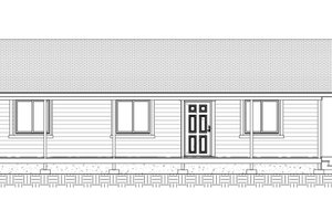 Exterior - Front Elevation 3 for Country House Plan #1077-1 - 3 bed, 2 bath
