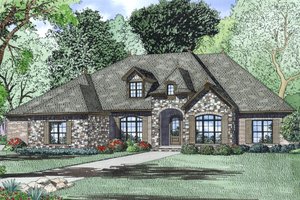 Dream House Plan - European Exterior - Other Elevation Plan #17-2497