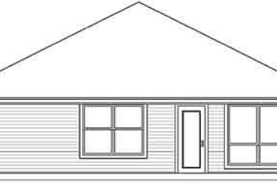 Exterior - Rear Elevation for Traditional House Plan #84-204 - 3 bed, 2 bath