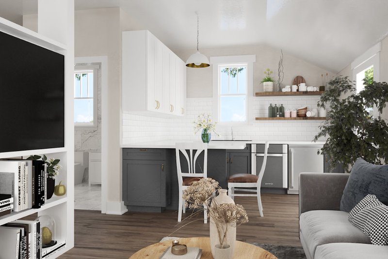 Architectural House Design - Interior - Kitchen for Farmhouse House Plan #461-87, 1 bath