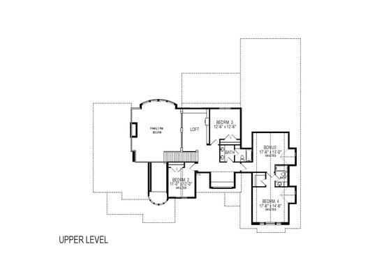 Floor Plan - Upper Floor for Craftsman House Plan #920-24 - 6 bed, 5.5 bath