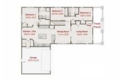 Craftsman Style House Plan - 3 Beds 2 Baths 1563 Sq/Ft Plan #461-13 