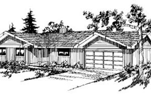 Ranch Exterior - Front Elevation Plan #60-122