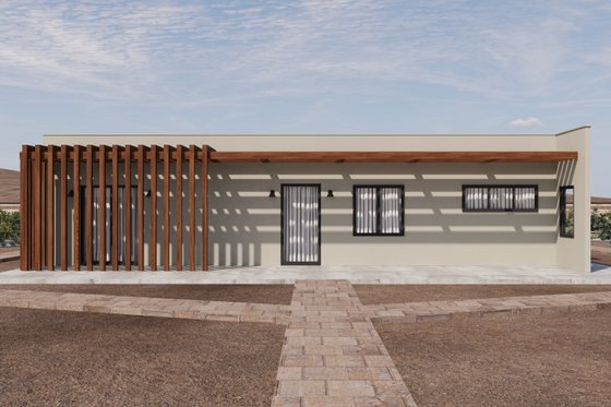 Exterior - Other Elevation 1 for Contemporary House Plan #1106-42 - 2 bed, 2 bath