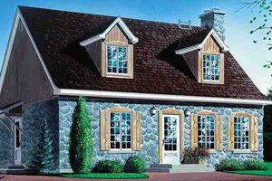 Cottage Exterior - Front Elevation Plan #25-4250