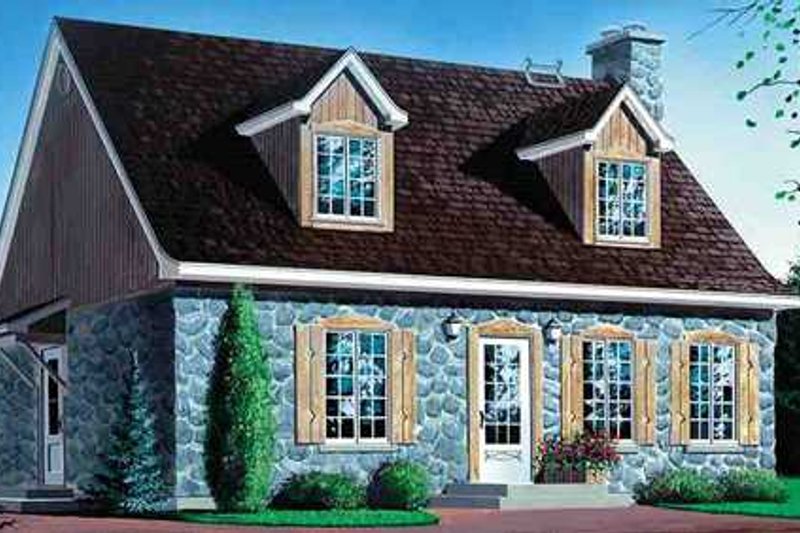 Cottage Style House Plan - 3 Beds 2 Baths 1833 Sq/Ft Plan #25-4250