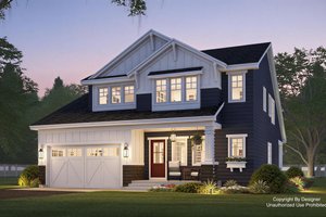 Home Plan - Exterior - Front Elevation for Craftsman House Plan #51-1556 - 4 bed, 4.5 bath