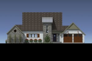 Exterior - Front Elevation 3 for Traditional House Plan #933-4 - 3 bed, 3.5 bath