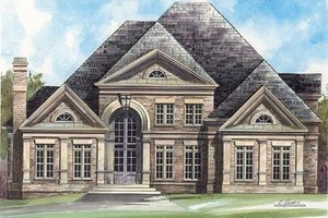 Exterior - Other Elevation for European House Plan #119-129 - 4 bed, 3.5 bath