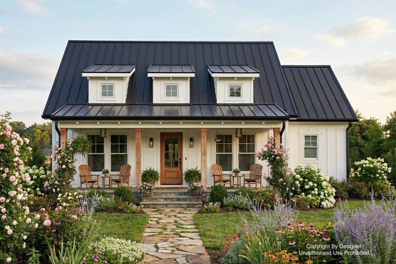 Dream House Plan - Exterior - Front Elevation 2 for Craftsman House Plan #51-1448 - 2 bed, 2 bath