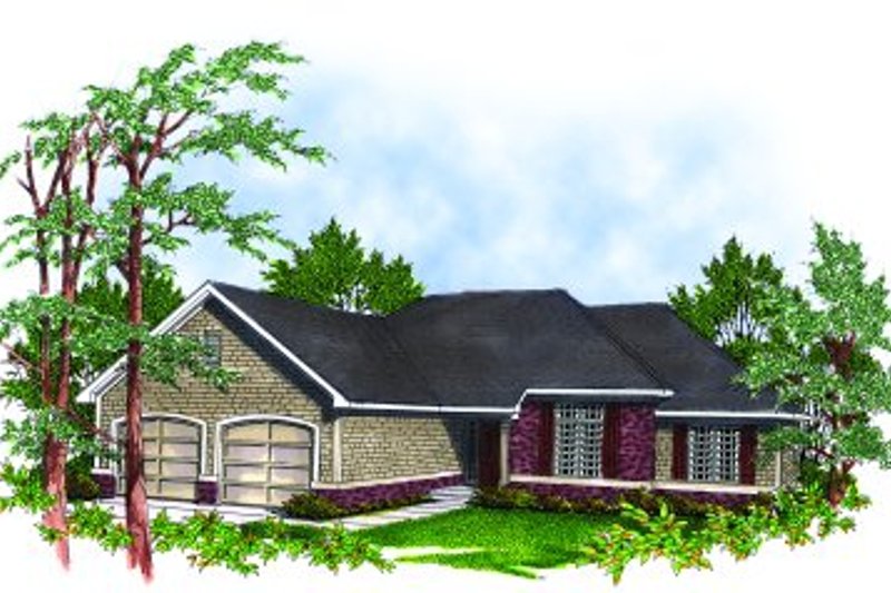 Architectural House Design - Traditional Exterior - Front Elevation Plan #70-162