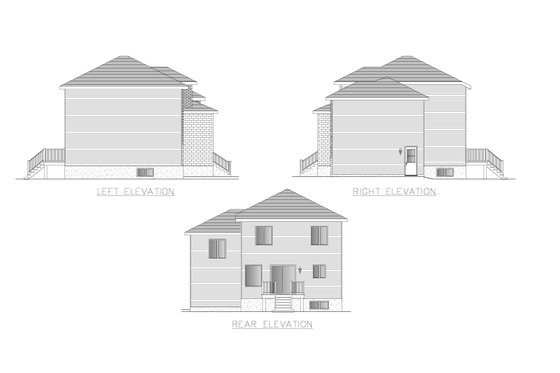 Exterior - Other Elevation for Cottage House Plan #138-373 - 3 bed, 1.5 bath