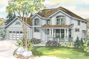 Craftsman Exterior - Front Elevation Plan #124-557