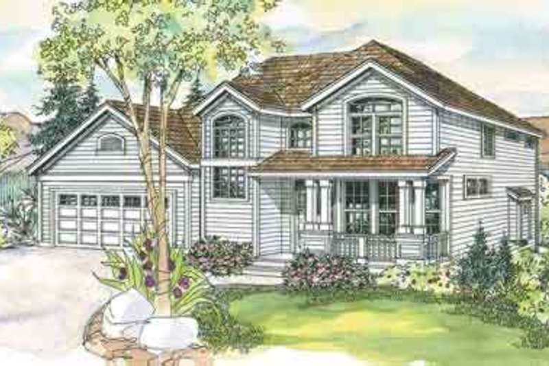 Architectural House Design - Craftsman Exterior - Front Elevation Plan #124-557