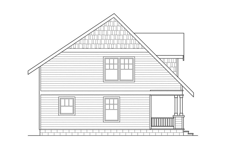 Home Plan - Exterior - Other Elevation 1 for Cottage House Plan #124-298 - 3 bed, 2.5 bath