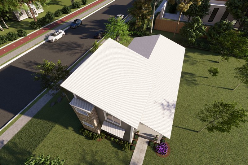 House Blueprint - Exterior - Other Elevation 7 for Modern House Plan #513-2219 - 3 bed, 2.5 bath