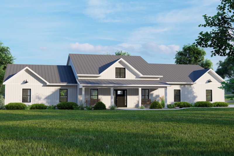 House Plan Design - Farmhouse Exterior - Front Elevation Plan #1064-159